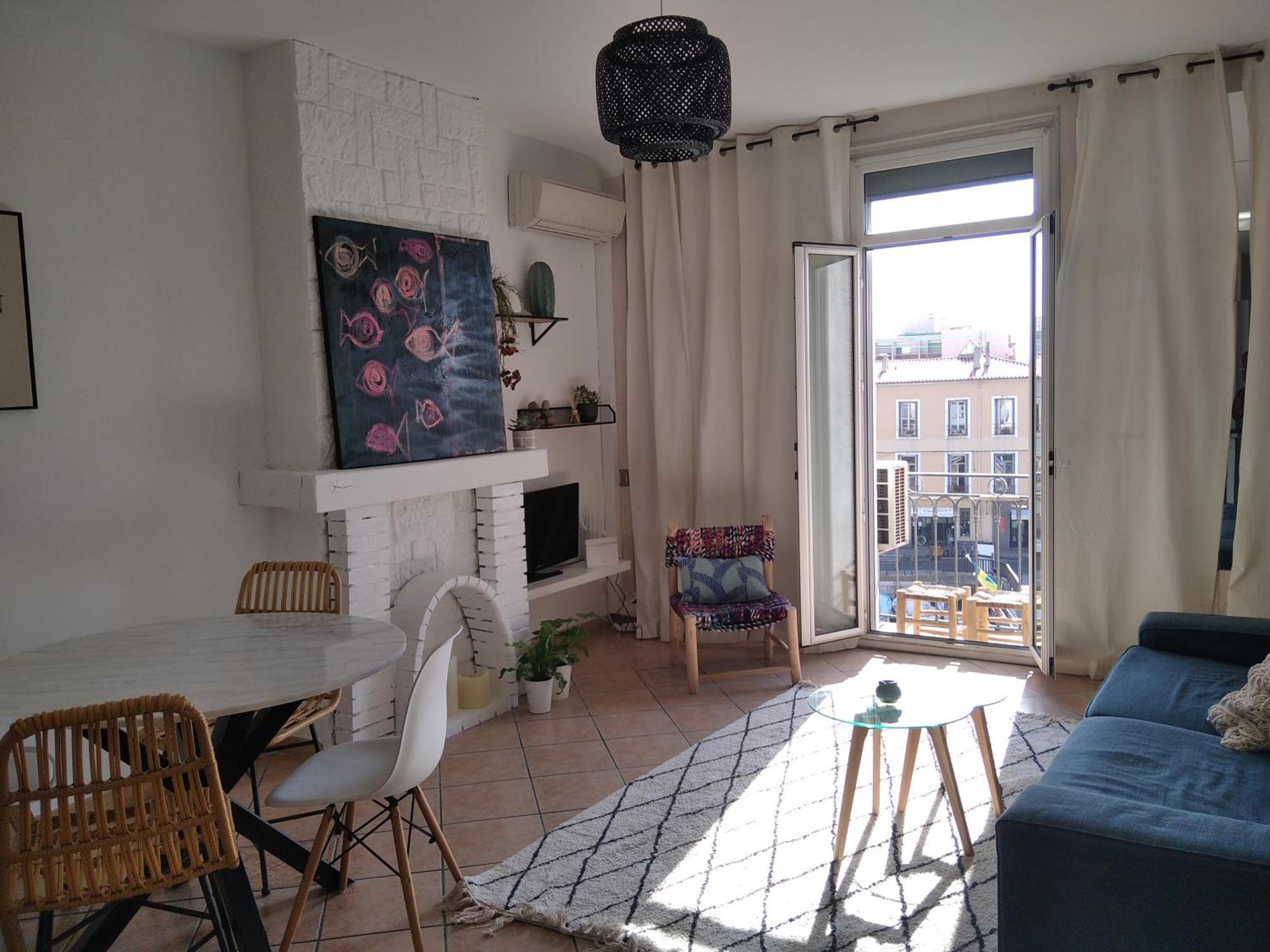 Grand T2 Au Coeur De Ville Avec Vue Sur Quais Et Mer 세테 외부 사진